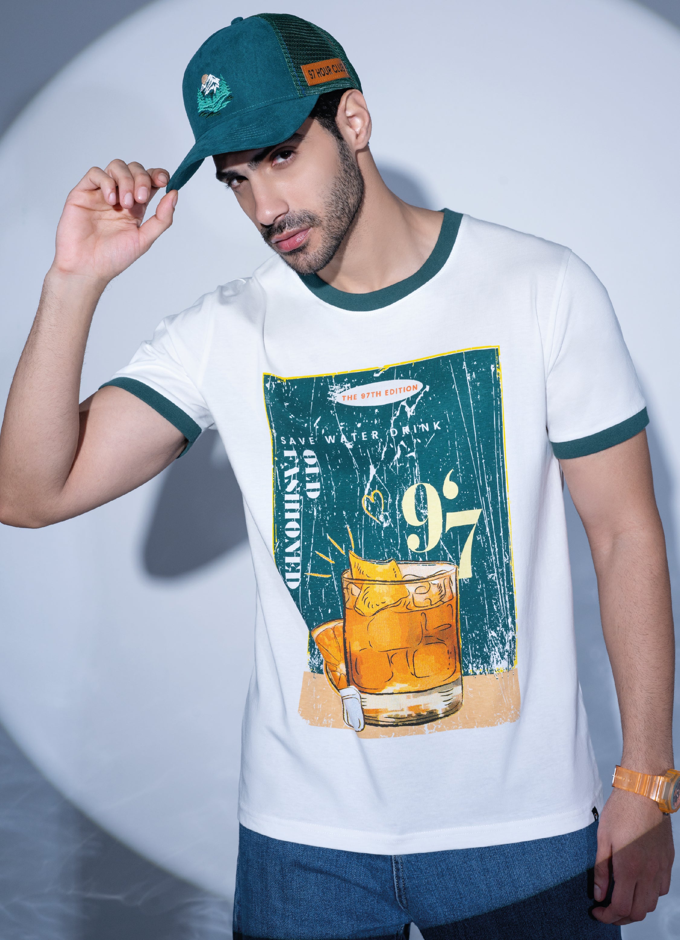 Buy The 97thhour White Old Fashioned Cocktail T-shirt at Best Price 