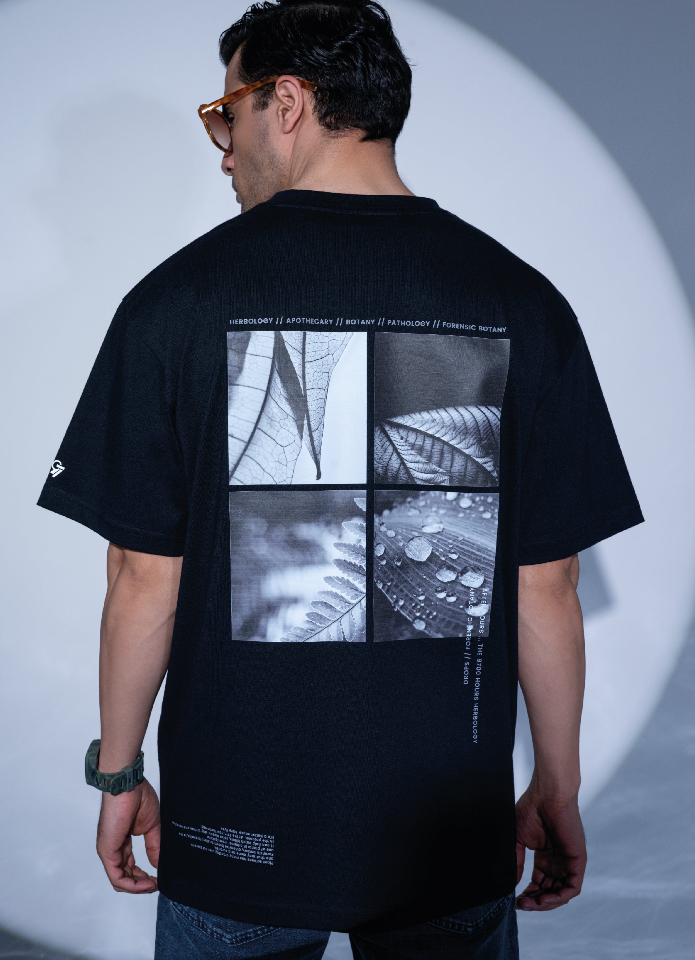 Buy Herbology Botany Image Graphic Oversized T-shirt - Black Tshirt