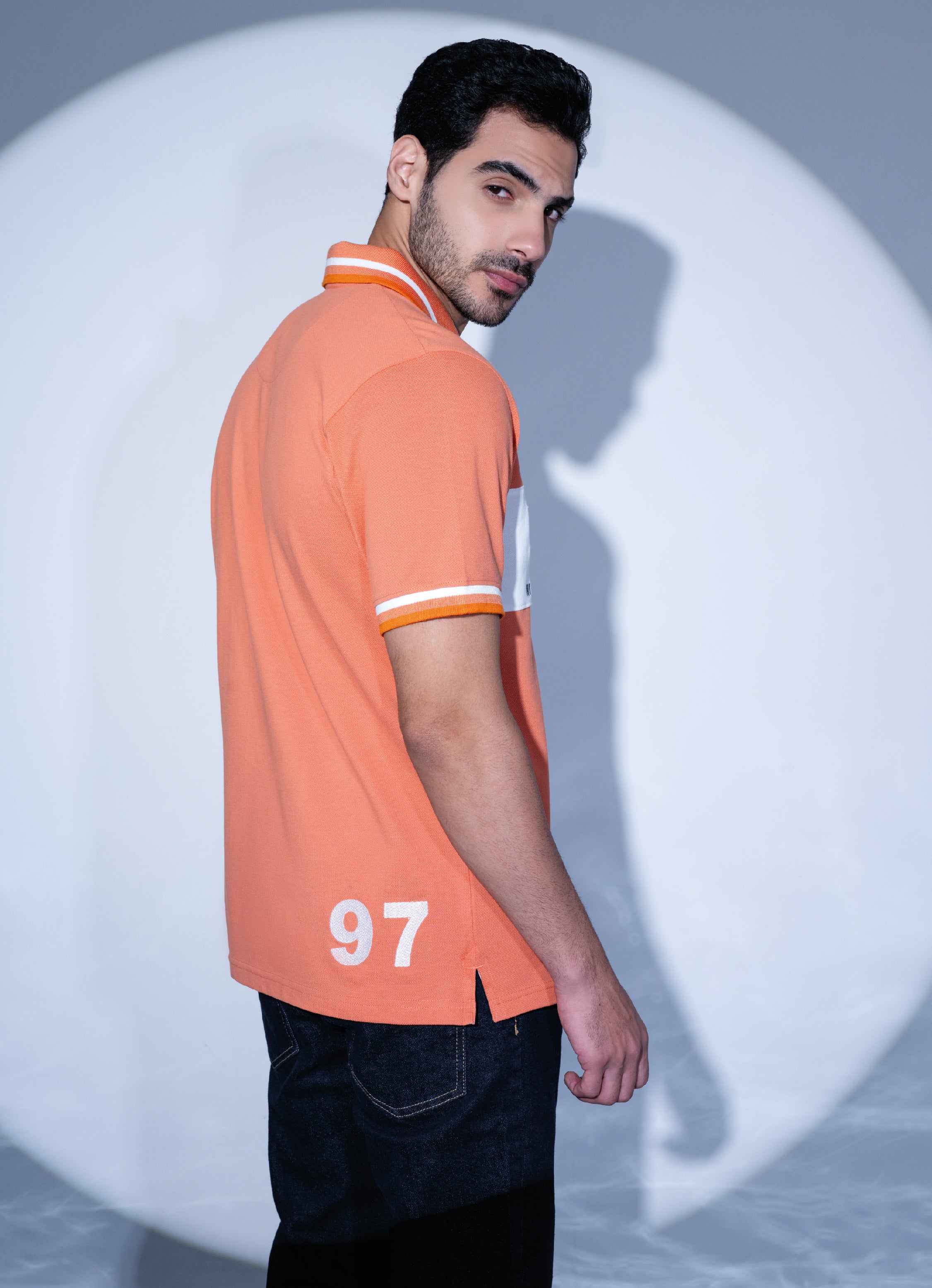 Buy Brand Embroidered The 97th Hour Polo Side Look